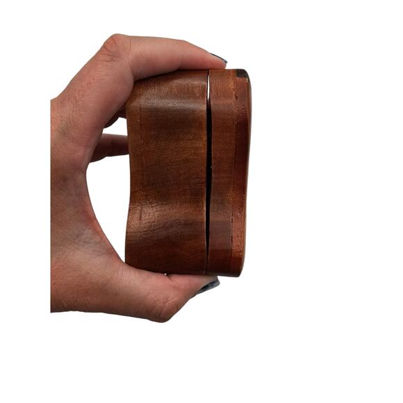 Butterfly Handcrafted Wooden Secret Jewelry Puzzle Box Red Velvet - Picture 6 of 7